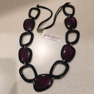 NWT!  Island Designs by Harry Haslett Purple Chunky Statement Necklace